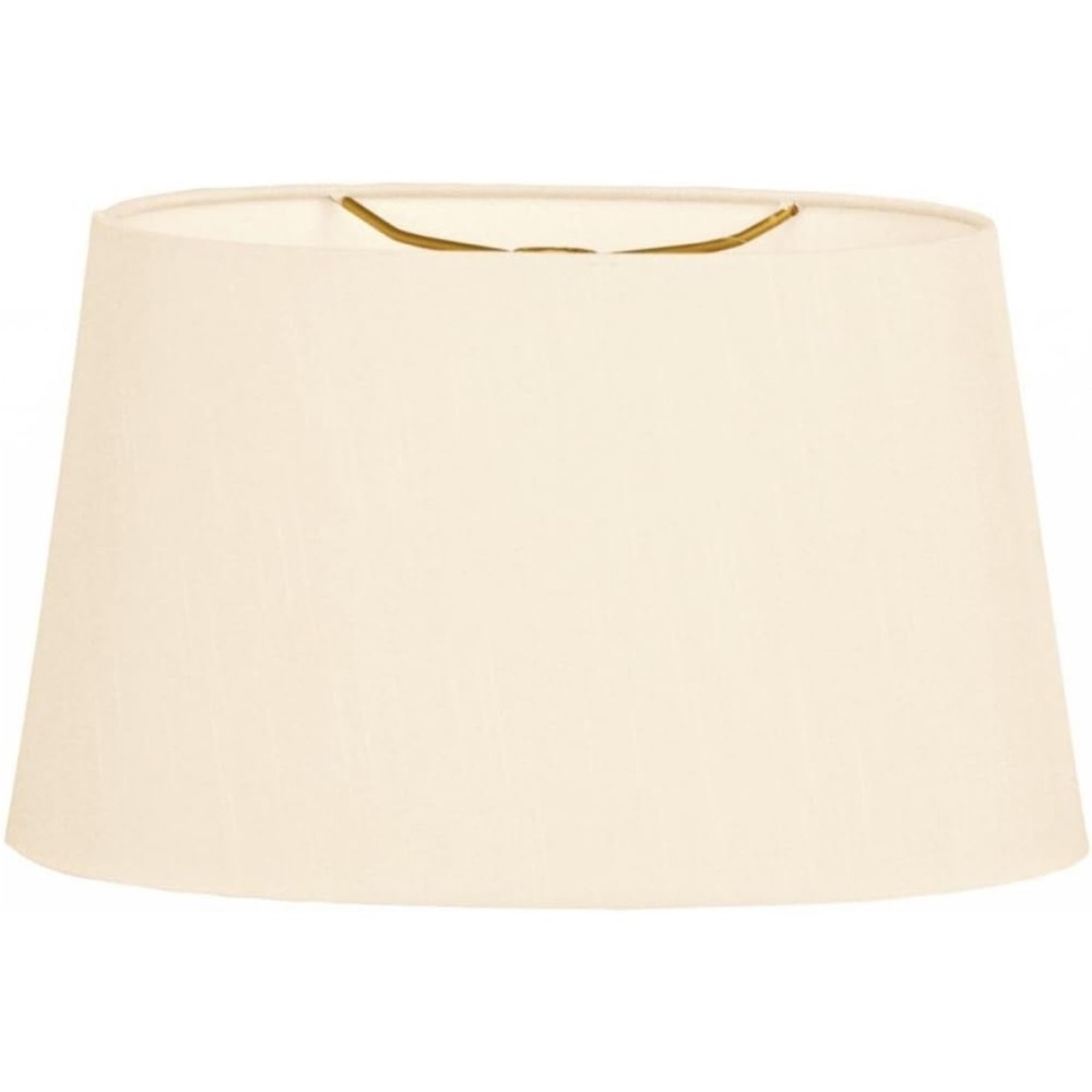 Royal Designs, Inc. Shallow Oval Hardback Lamp Shade, HB-611-12EG, Eggshell